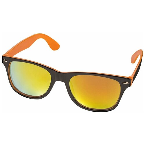 Солнцезащитные очки Us Basic, черный, оранжевый солнцезащитные очки 3 белый