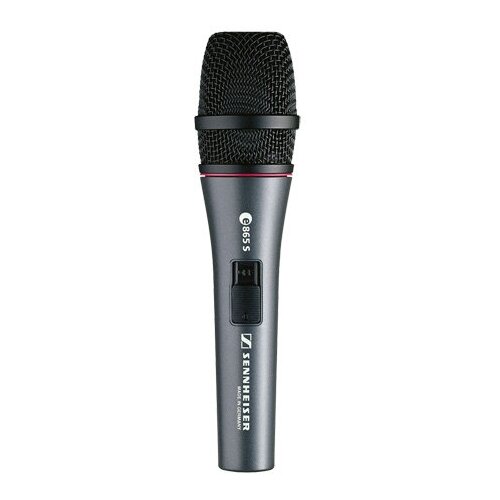 SENNHEISER E 865 S - конденсаторный вокальный микрофон с выкл, суперкардиоида, 20 - 20000 Гц, 350 О