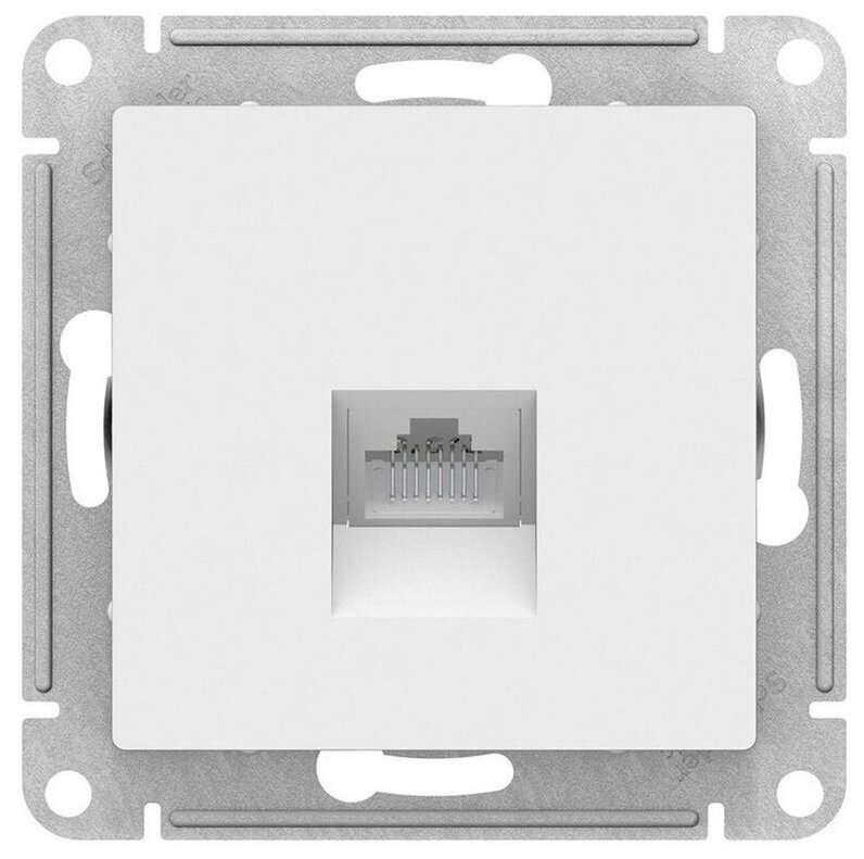 Розетка для интернета / телефона Schneider Electric ATN000183 AtlasDesign, белый