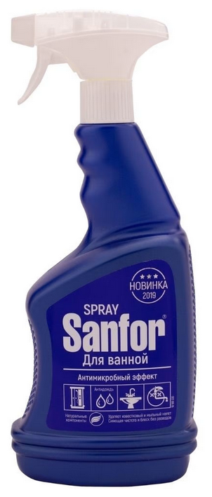 Sanfor спрей для ванной Антимикробный эффект
