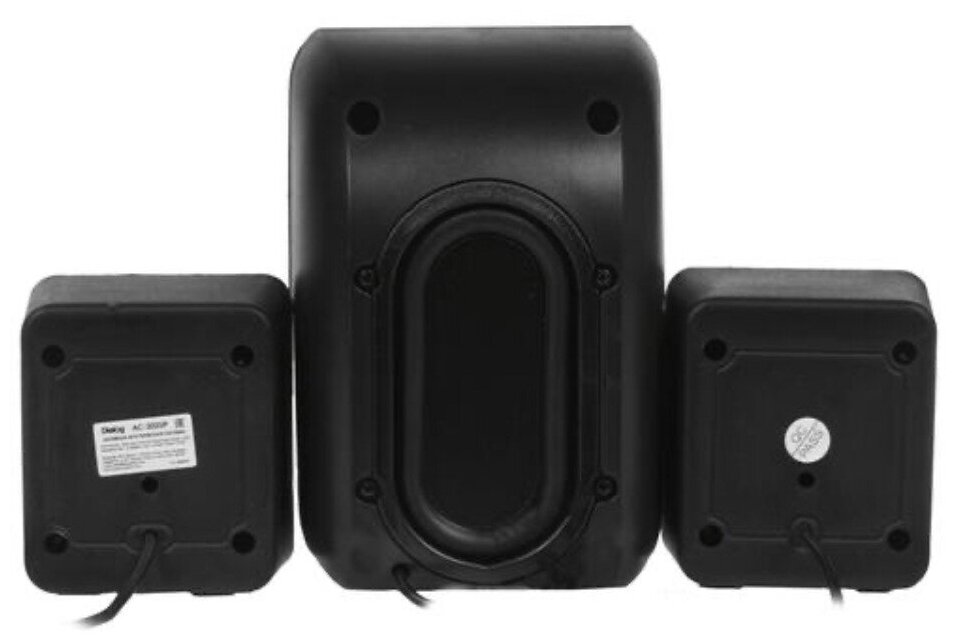 Dialog Colibri AC-202UP BLACK - колонки 2.1, 11W RMS, черные, питание от USB