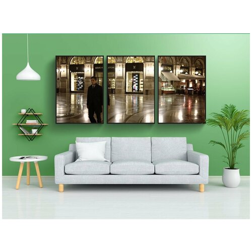 фото Набор модулных постеров для интерьера "бутики, стиль, человек" 60x90 см. в тубусе, без рамки lotsprints