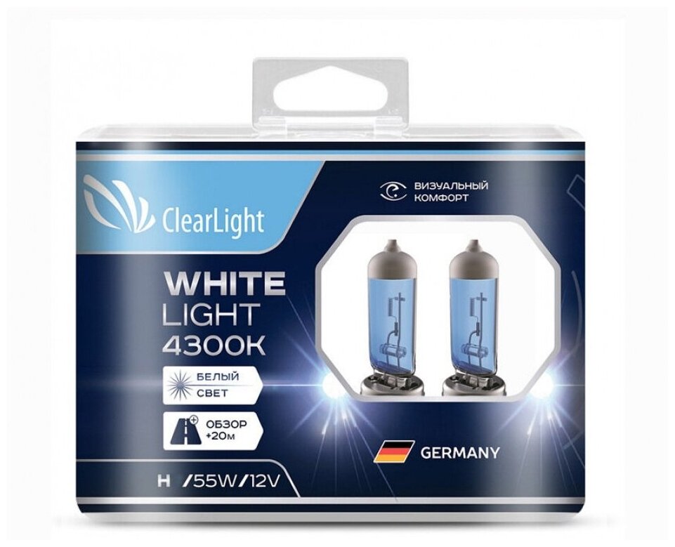 ClearLight Лампа H10 Clearlight 12V-42W WhiteLight 2 шт.