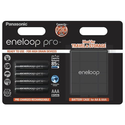 Аккумуляторы Eneloop Pro (AAA) BK-4HCDEC4BE