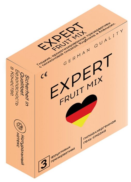 Презервативы EXPERT Fruit Mix Germany 3 шт, фруктовые ароматизированные