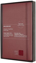 Блокнот Moleskine Limited Edition Leather Red Large 130х210, 192 листа, LCLH31HF1BOX