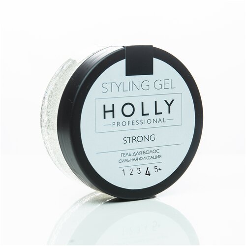 Гель для укладки волос с сильной фиксацией STYLING GEL STRONG Holly Professional, 150 мл гель для укладки волос korres моделирующий гель для волос – lime styling gel