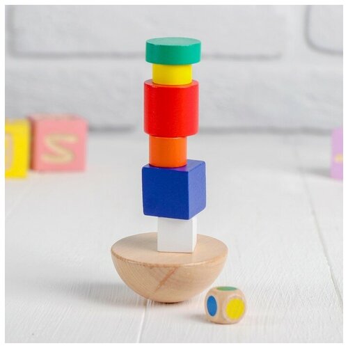 Балансир Лесная мастерская Геометрические фигуры для детей и малышей, деревянный, развивающая игра