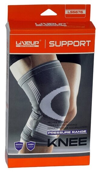 Суппорт колена LiveUp KNEE SUPPORT Унисекс LS5676-SM S/M