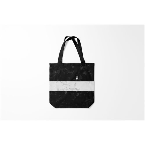 фото Сумка-шоппер / 40х40 см / футбол / juventus white line burnettie