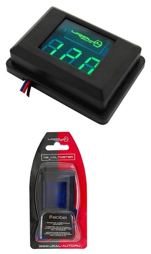 Вольтметр URAL (Урал) DB Voltmeter (зелёная подсветка)