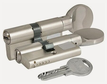 Изображение товара Цилиндровый механизм с вертушкой Kale Kilit SM 80 мм ( 40х40) цвет: никель