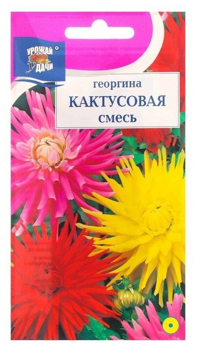 Семена цветов Георгина "Смесь Кактусовая" 02 г
