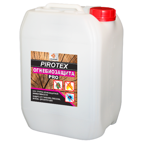 Огнебиозащита Ивитек Пиротекс Pro 10 л огнебиозащита neomid 450 1 1 группа огнезащитной эффективности 30 кг бесцветный