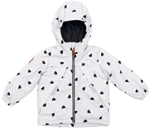 Куртка Forest kids демисезонная, светоотражающие элементы, мембрана, водонепроницаемость, капюшон, подкладка, утепленная, размер 110, серый
