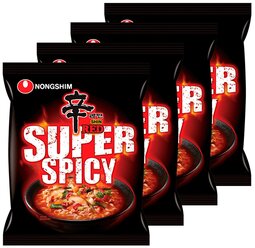 Лапша м/у Nongshim Shin Red Super Spicy 120г x 4шт Корея