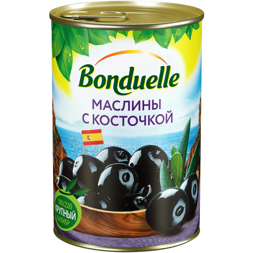 Маслины Bonduelle с косточкой 300 г