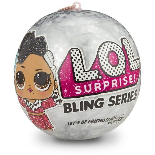 554790 Новогодний шар LOL Surprise Bling Series кукла сюрприз l o l surprise all star b b s lucky stars sports series 1 baseball sparkly 570370