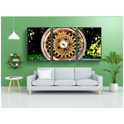 фото Набор модулных постеров для интерьера "bbs, диски, mercedes" 60x90 см. в тубусе, без рамки lotsprints