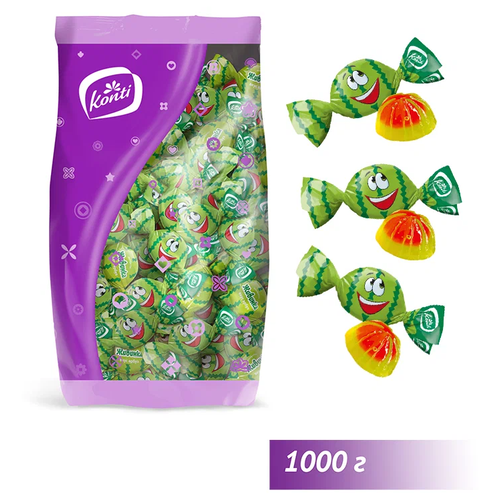 Конфеты желейные живинка со вкусом арбуза, 1000 г, пакет