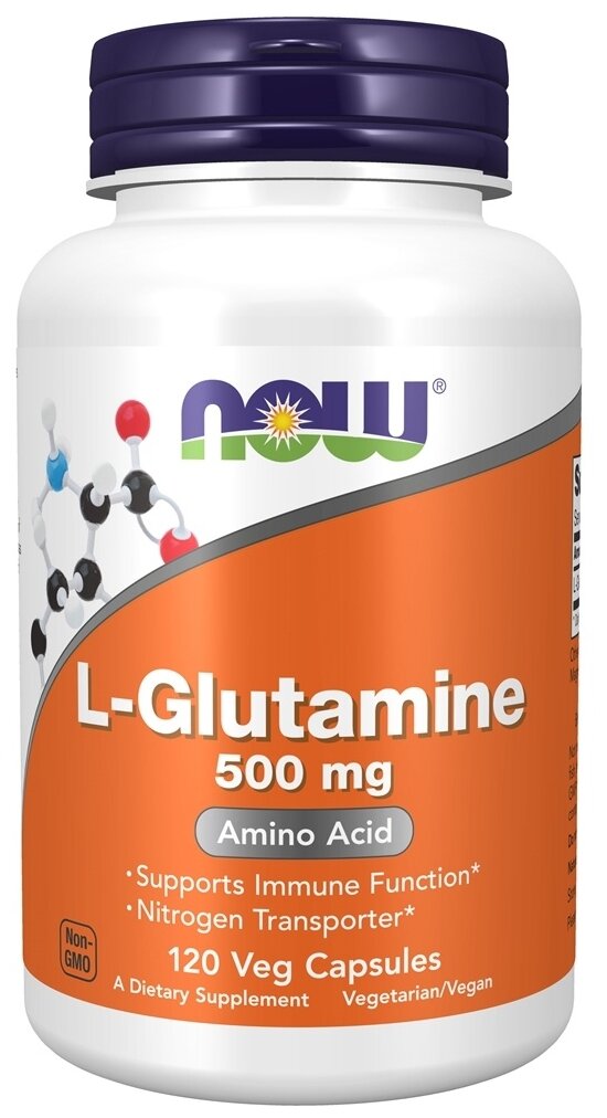 Капсулы NOW L-Glutamine