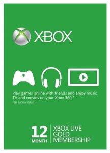 Фото Xbox LIVE GOLD на 12 месяцев