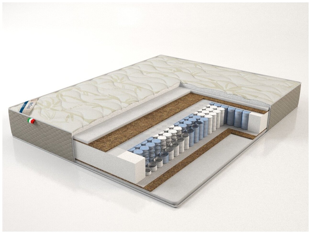 Матрас MyСloud, Клаб Микс, 160x200, средней жесткости, пружинный, анатомический