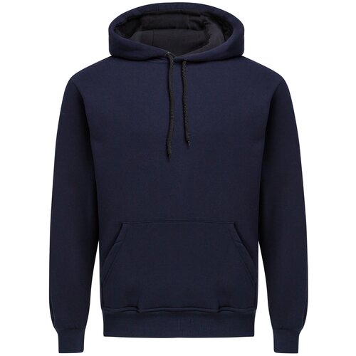 фото Толстовка-худи темно-синяя утепленная размер m felizario