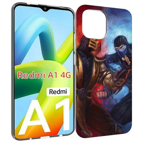 Чехол MyPads Mortal Kombat art для Xiaomi Redmi A1 задняя-панель-накладка-бампер