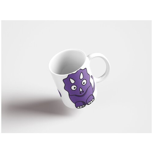 фото Кружка "динозавр, мультфильм, фиолетовый" 320 мл lotsprints