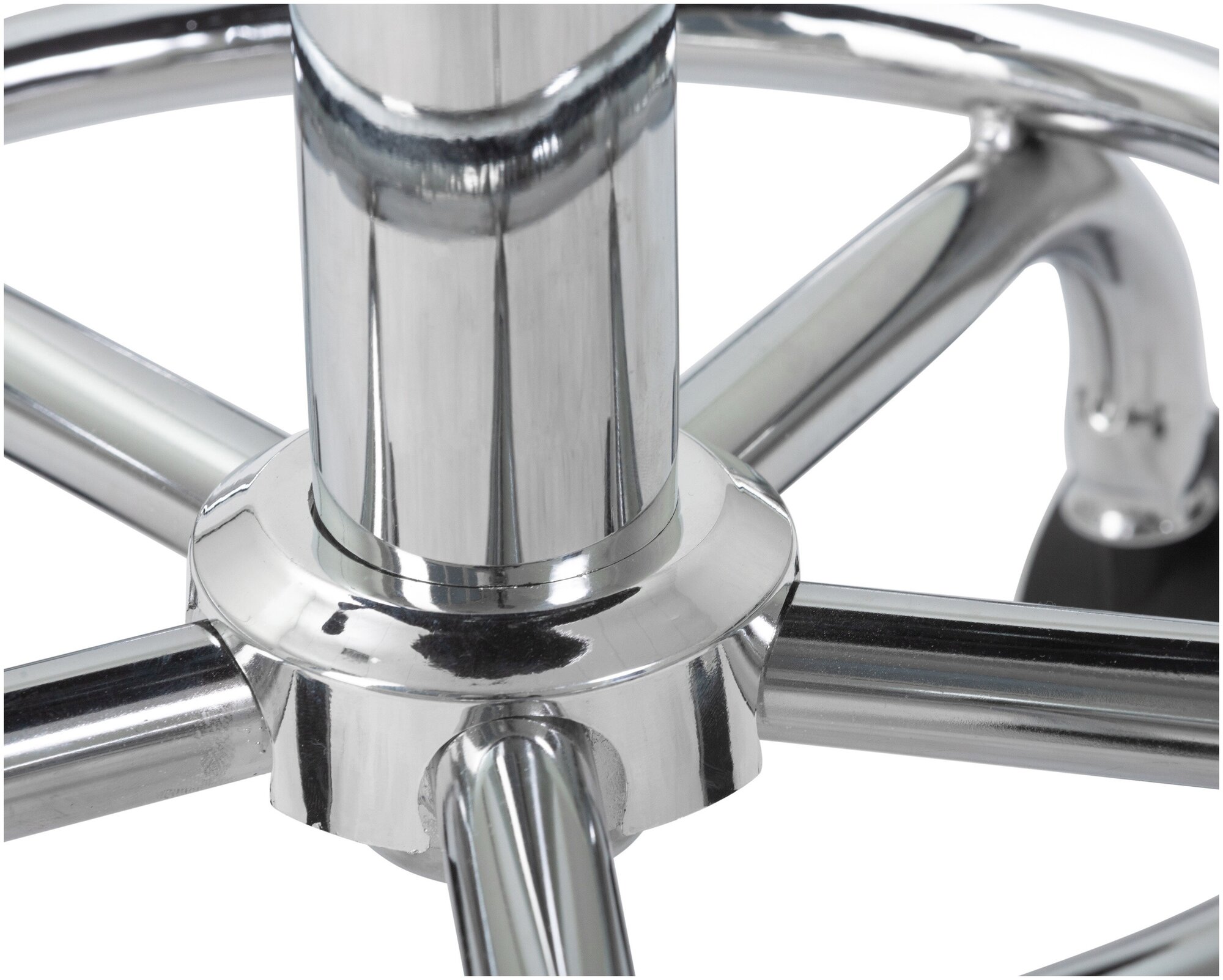 Изображение Табурет для мастера LM-3051 DOBRIN белый, экокожа, металл, мягкое сиденье, без подлокотников