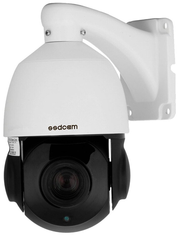 Скоростная поворотная PTZ IP камера SSDCAM IP-953 c 20х увеличением, микрофоном, динамиком и поддержкой MicroSD карт до 512Гб