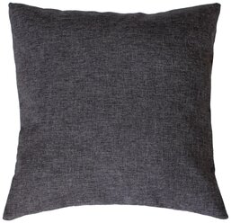 Подушка декоративная матех фьюжн, цвет темно-серый, наволочка на молнии, 40х40 см (для дачи, дома)