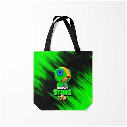 фото Сумка-шоппер / 40х40 см / геймерам / brawl stars leon burnettie