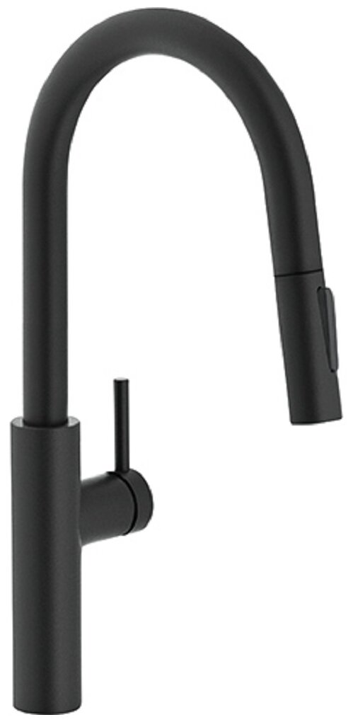 Смеситель для кухни (мойки) FRANKE Pescara L Slide-In (115.0575.968) черный матовый