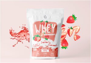 Протеин Whey PM-organic nutrition, 900 гр, клубника