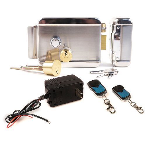 Комплект Leader Lock - инфинити - замок для калитки электромеханический (электромеханический замок на пульте) в подарочной упаковке