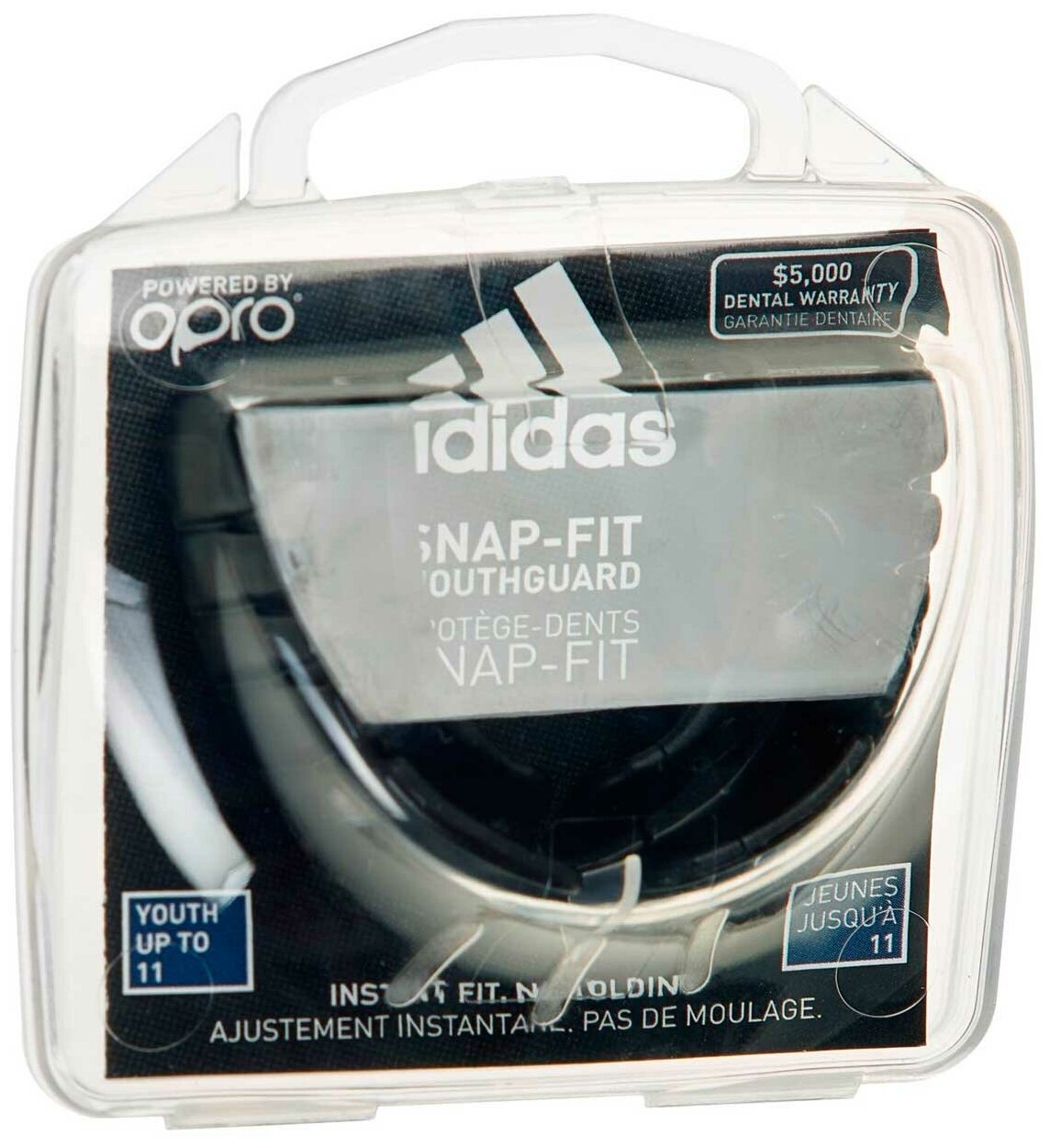 Капа одночелюстная Opro Snap-Fit Mouthguard белая Adidas - фото №2