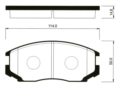 Колодки дисковые передние для mitsubishi lancer/colt 1.3-2.0/1.8d-2.0d 88 Sangsin SP1142