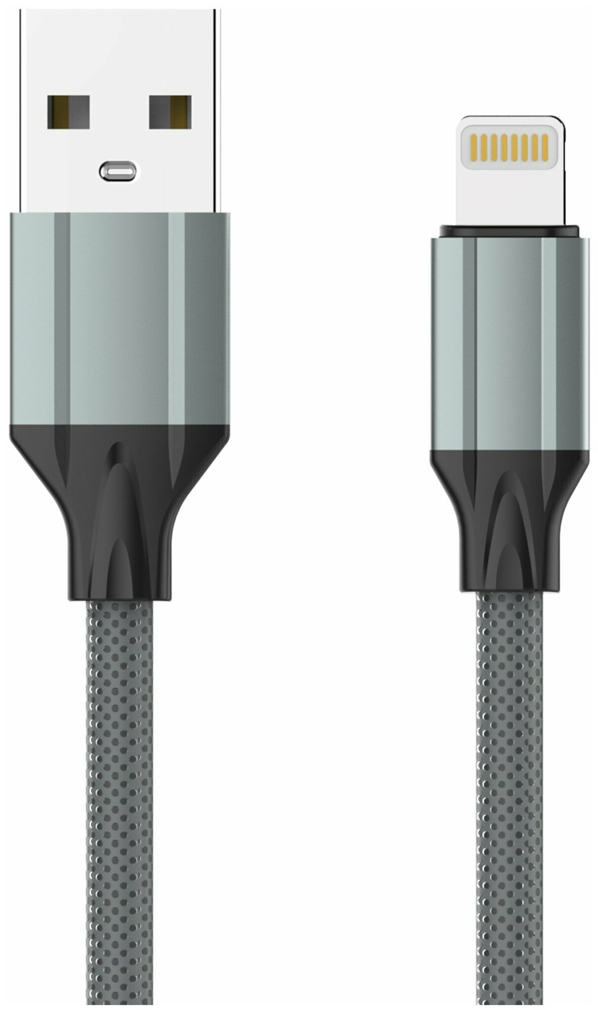 Кабель LDNIO LS442/ Lightning/ 2m/ 2.4A/ медь: 112 жил/ серый