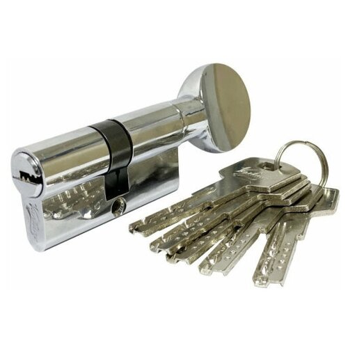 Цилиндровый механизм с вертушкой Vantage ZC 60 мм , цвет: хром серебристый, хром