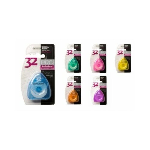 Зубная нить 32 жемчужины PRO 65 м