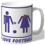 Кружка I love football! - изображение
