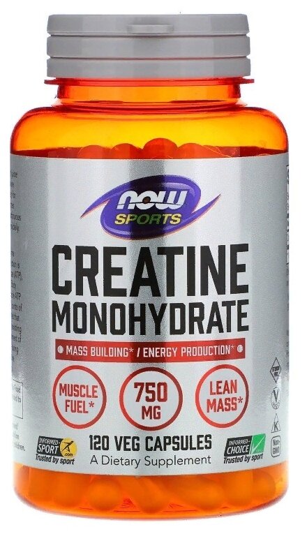 Капсулы NOW Creatine Monohydrate