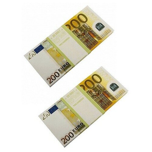 фото Набор конфетти "забавная пачка. 200 евро", 2 штуки эврика