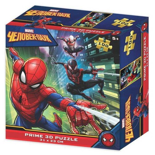 Пазл Prime 3D Человек-паук (13829), 100 дет. prime 3d puzzle marvel – человек паук 2 100 элементов