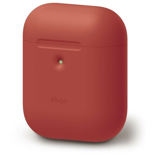 фото Силиконовый чехол elago a2 silicone case для airpods 2, цвет красный (eap2sc-rd)