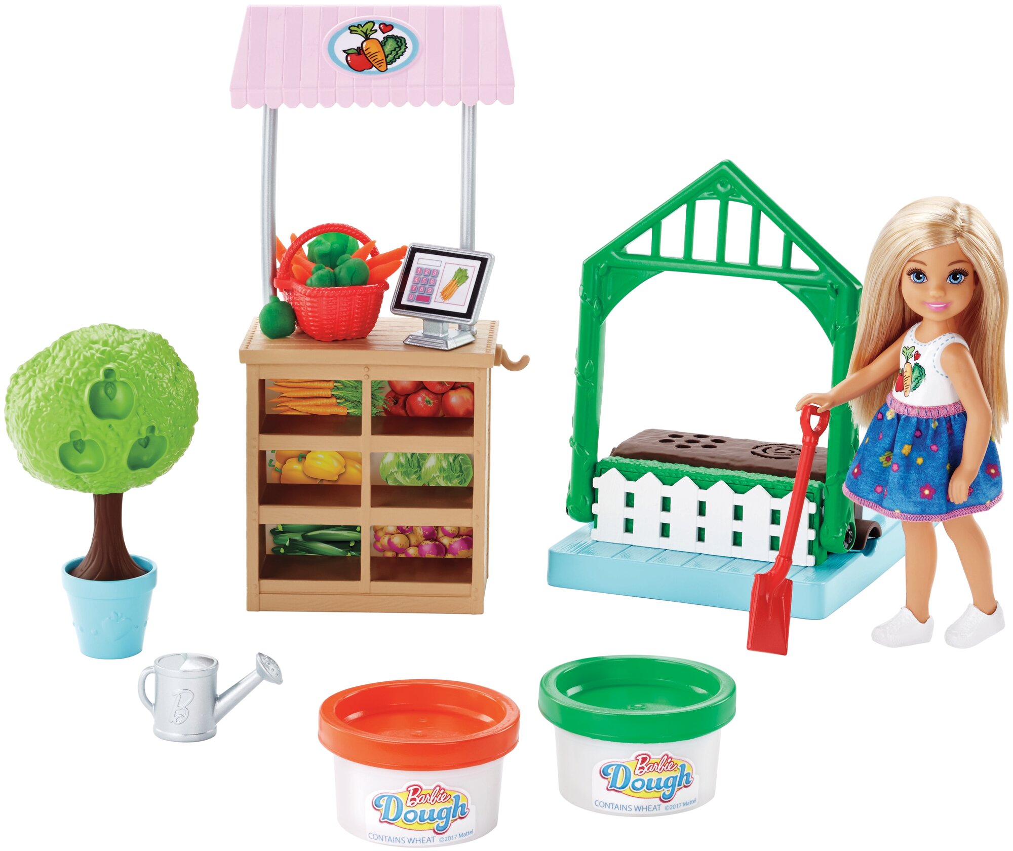 Игровой набор Barbie Овощной сад Челси 13.5 см - фото №1