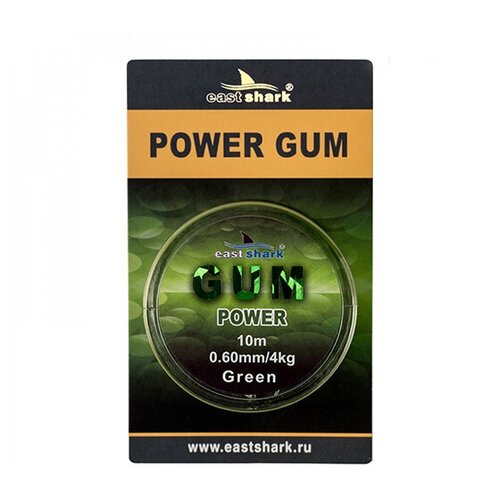Фидергам EastShark POWER GUM green 5 м 1,2 мм