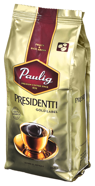 Кофе Paulig Presidentti Gold Label в зернах, 250гр - фото №11